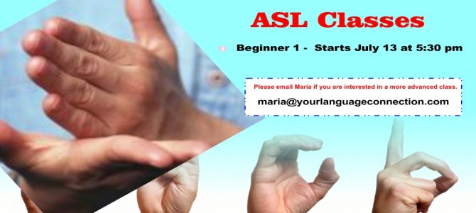 New ASL class New ASL class